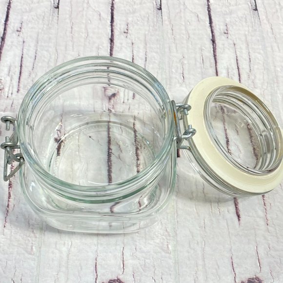 Glass Storage with Rubber Seal Stylish Retro Kitchen Decor Cannisters Craft Stor - Picture 2 of 10